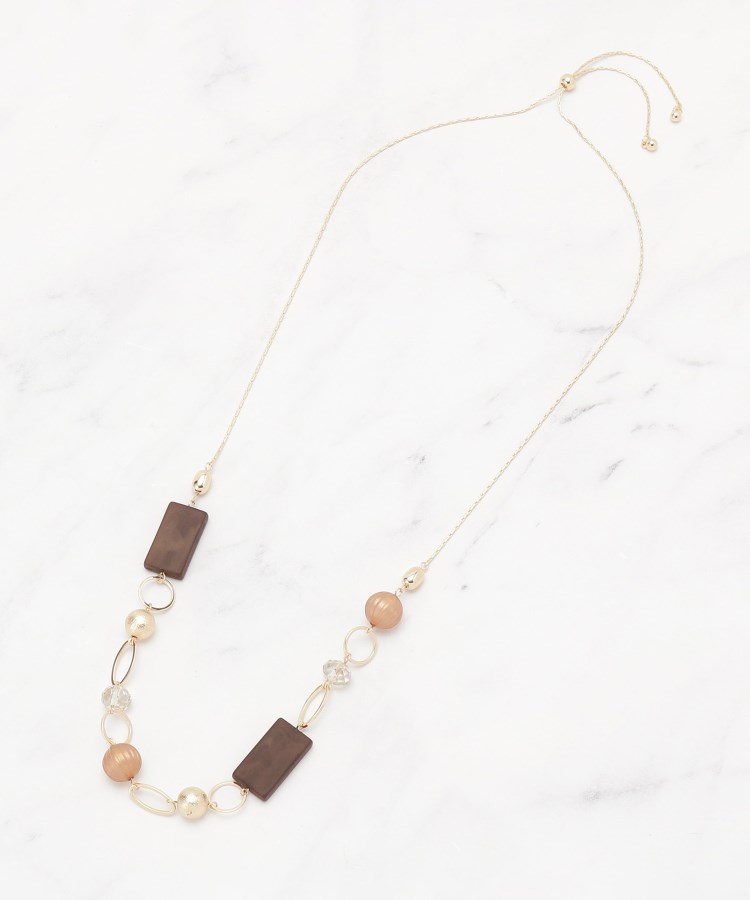 シューラルー(SHOO・LA・RUE)のアクリルステーションネックレス2