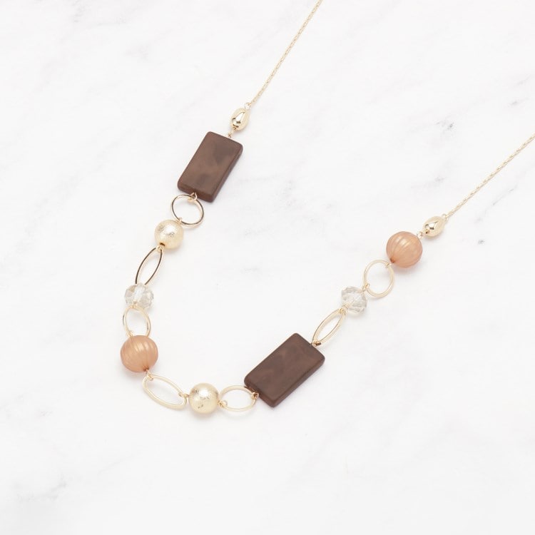 シューラルー(SHOO・LA・RUE)のアクリルステーションネックレス ネックレス
