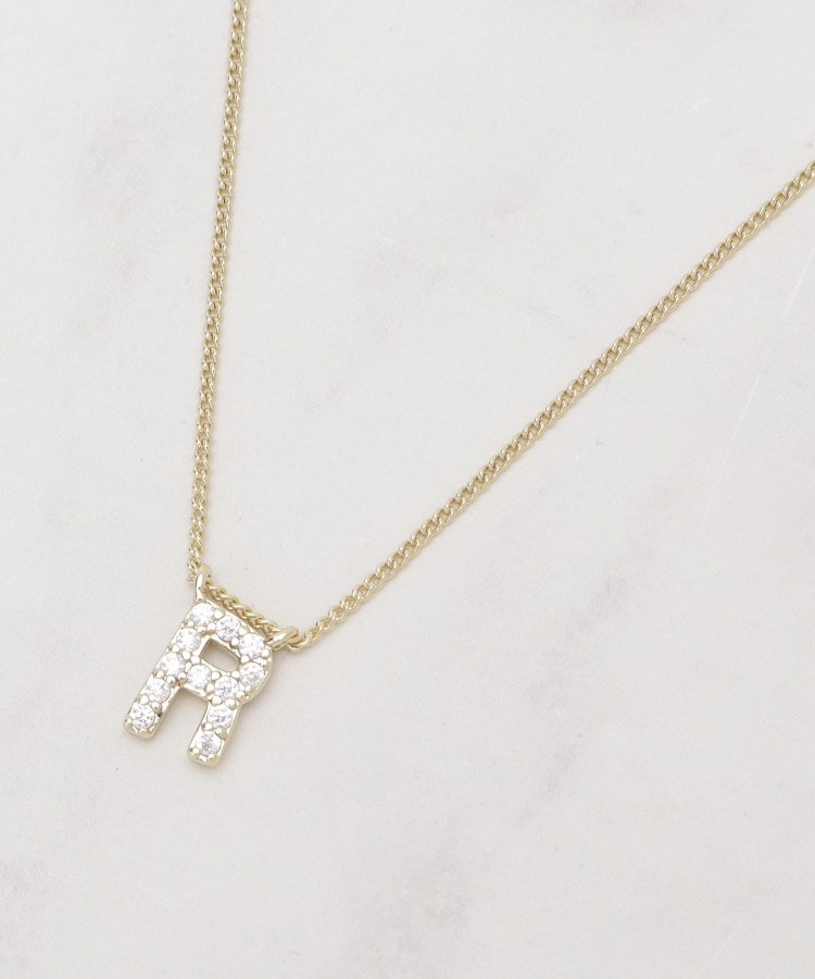 シューラルー(SHOO・LA・RUE)の【イニシャル】プチペンダントネックレス ゴールド(407)