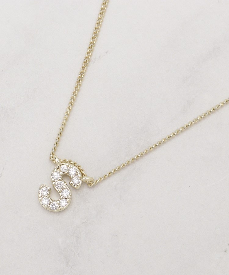 シューラルー(SHOO・LA・RUE)の【イニシャル】プチペンダントネックレス ゴールド(507)