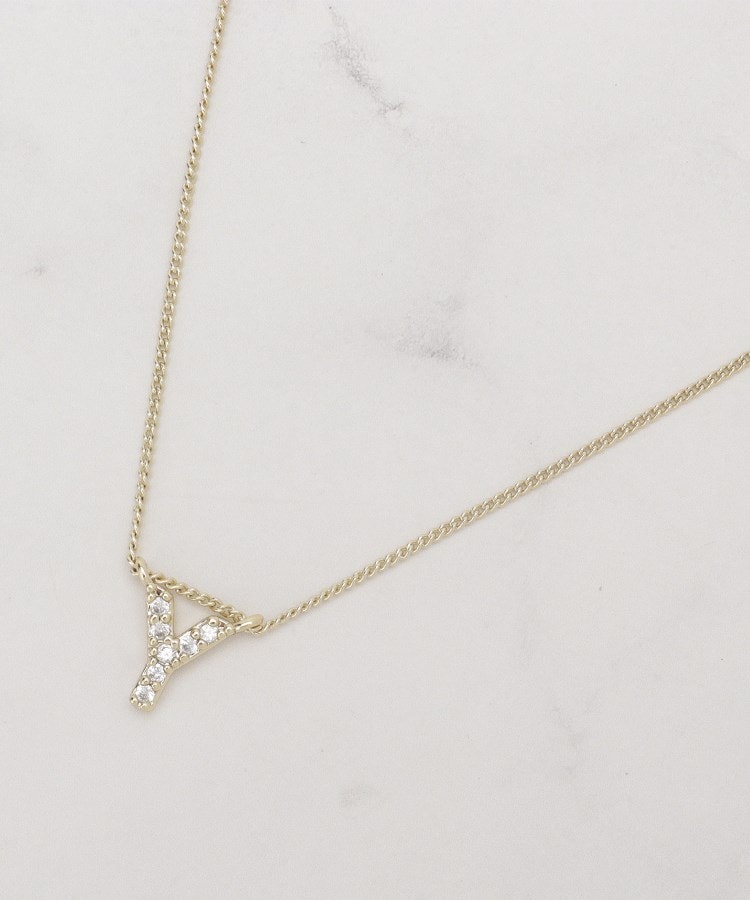 シューラルー(SHOO・LA・RUE)の【イニシャル】プチペンダントネックレス ゴールド(607)