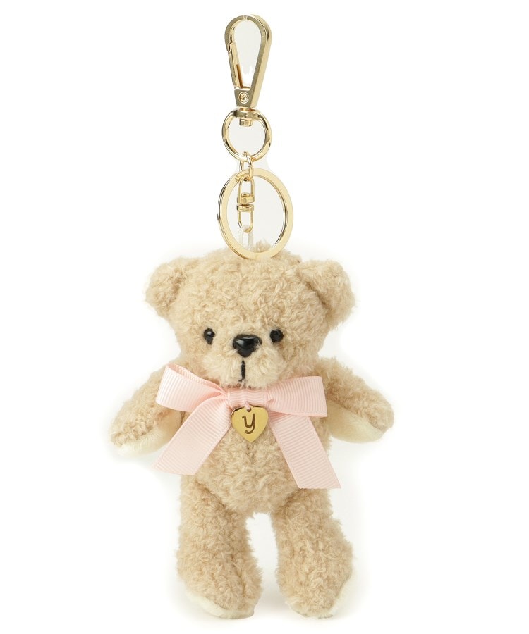 シューラルー(SHOO・LA・RUE)の【イニシャル】クママスコットチャーム ライトピンク(070)