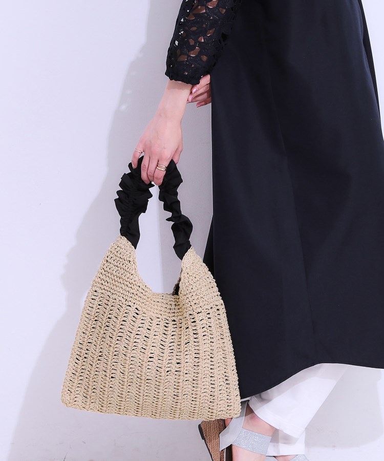 シューラルー(SHOO・LA・RUE)のペーパーフリルトートバッグ1
