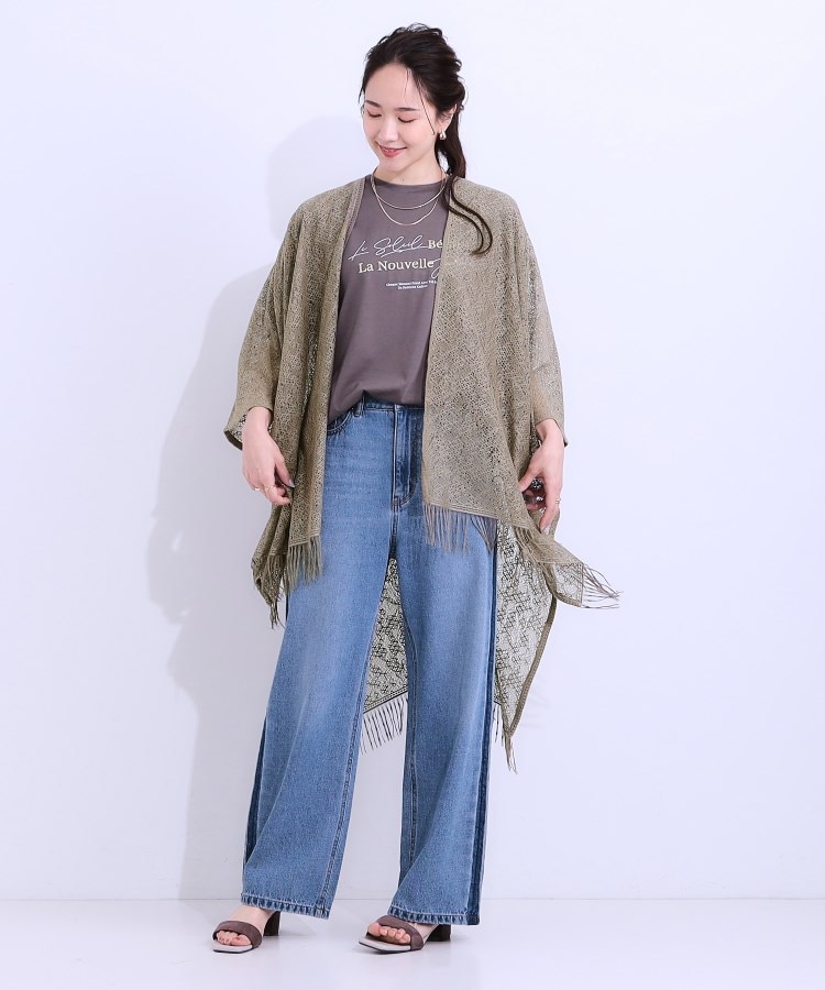 シューラルー(SHOO・LA・RUE)のスクエアレースポンチョ11