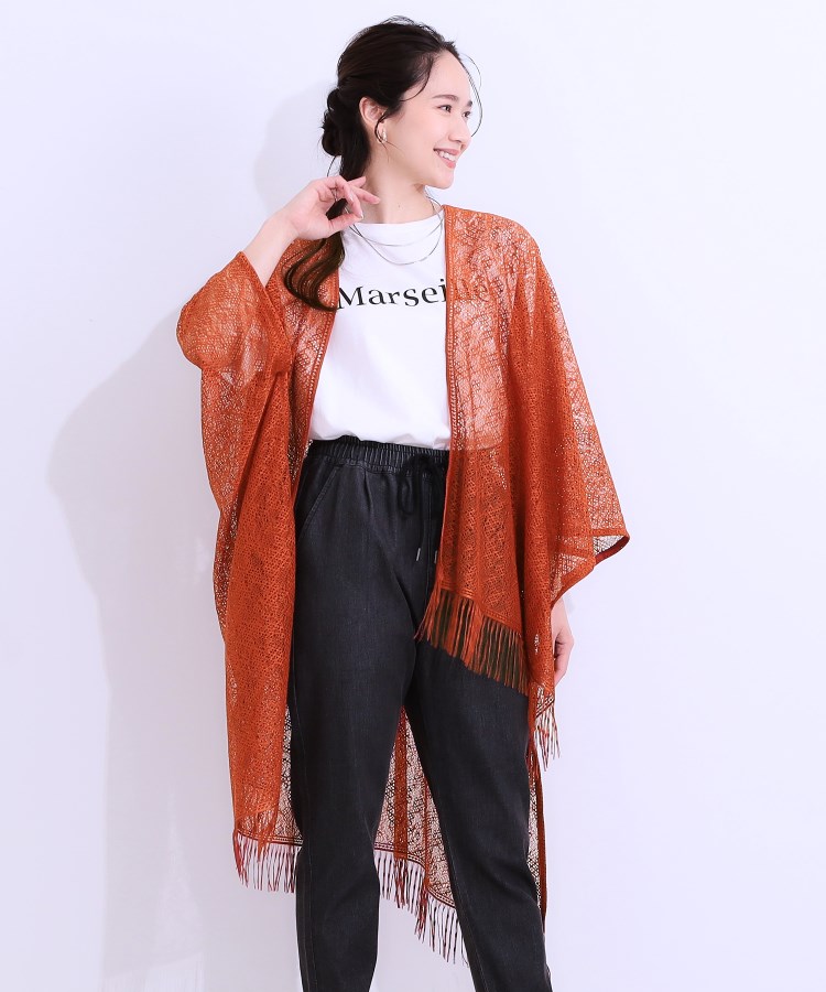 スクエアレースポンチョ(ポンチョ) | SHOO・LA・RUE スクエアレースポンチョ(ポンチョ) | SHOO・LA・RUE