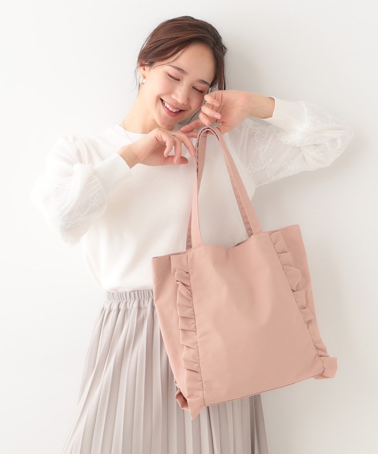 シューラルー(SHOO・LA・RUE)のフリルトートバッグ5