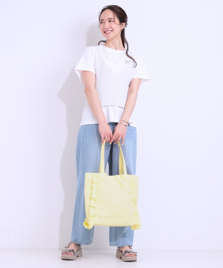 シューラルー(SHOO・LA・RUE)のフリルトートバッグ10
