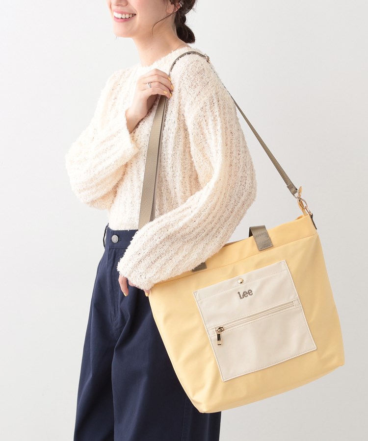 シューラルー(SHOO・LA・RUE)の【Lee別注】2WAYトートバッグ イエロー(032)