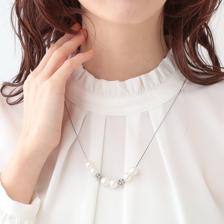シューラルー(SHOO・LA・RUE)のシュリンクパールネックレス ネックレス