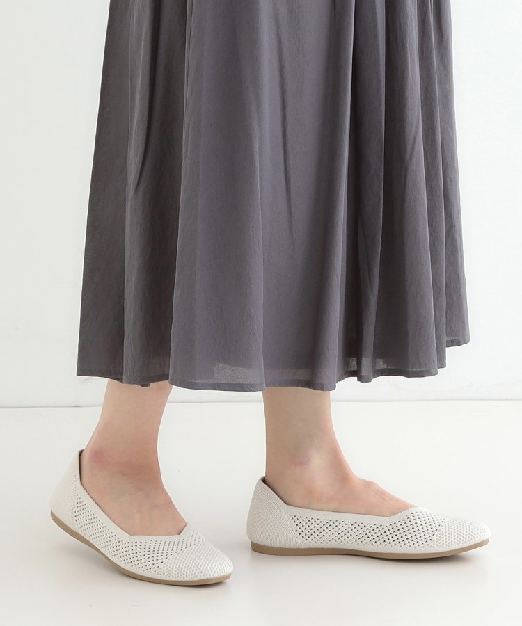 シューラルー(SHOO・LA・RUE)の【洗える】透かし編みニットパンプス6