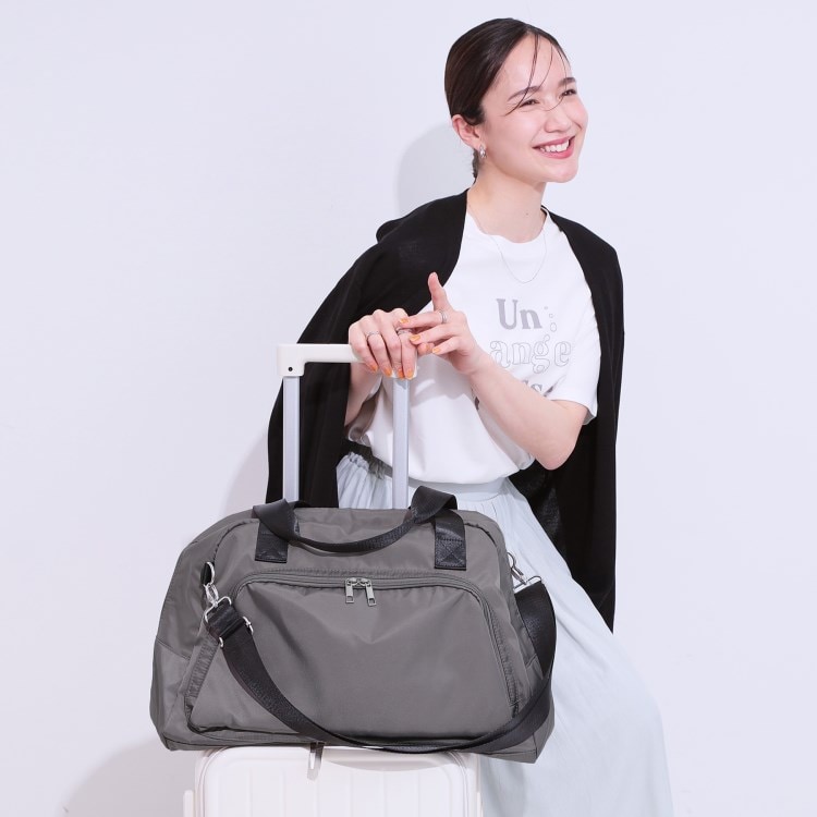 シューラルー(SHOO・LA・RUE)の【撥水】キャリーオンボストンバッグ ボストンバッグ