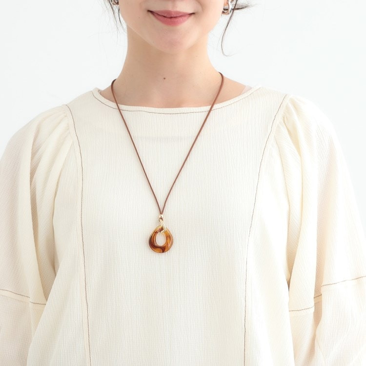 シューラルー(SHOO・LA・RUE)のオーバルワントップコードネックレス ネックレス