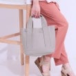 シューラルー(SHOO・LA・RUE)の【2WAY】キャンバストートバッグ グレー(012)