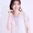 シューラルー(SHOO・LA・RUE)のオーバル2連コードネックレス6