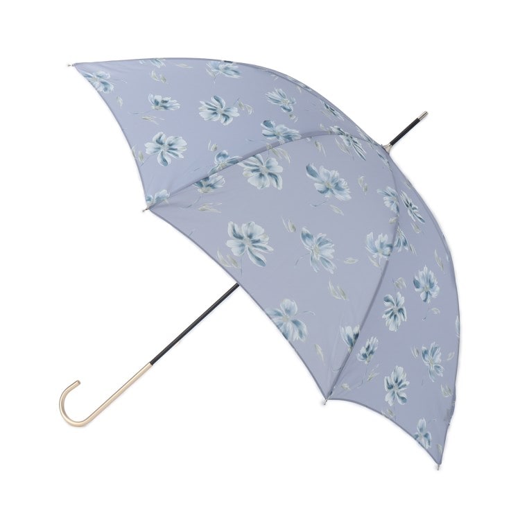 シューラルー(SHOO・LA・RUE)の【長傘/晴雨兼用/because】ウォーターフルールフラワーアンブレラ 長傘