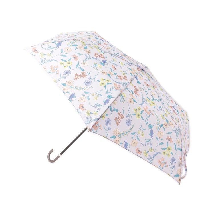 シューラルー(SHOO・LA・RUE)の【折りたたみ傘/晴雨兼用/because】 ボタニカルフラワーミニ 折りたたみ傘
