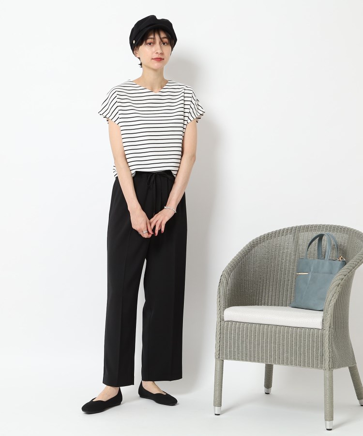 シューラルー(SHOO・LA・RUE)の【高レビュー】洗えてサラサラ スクエアニットパンプス5