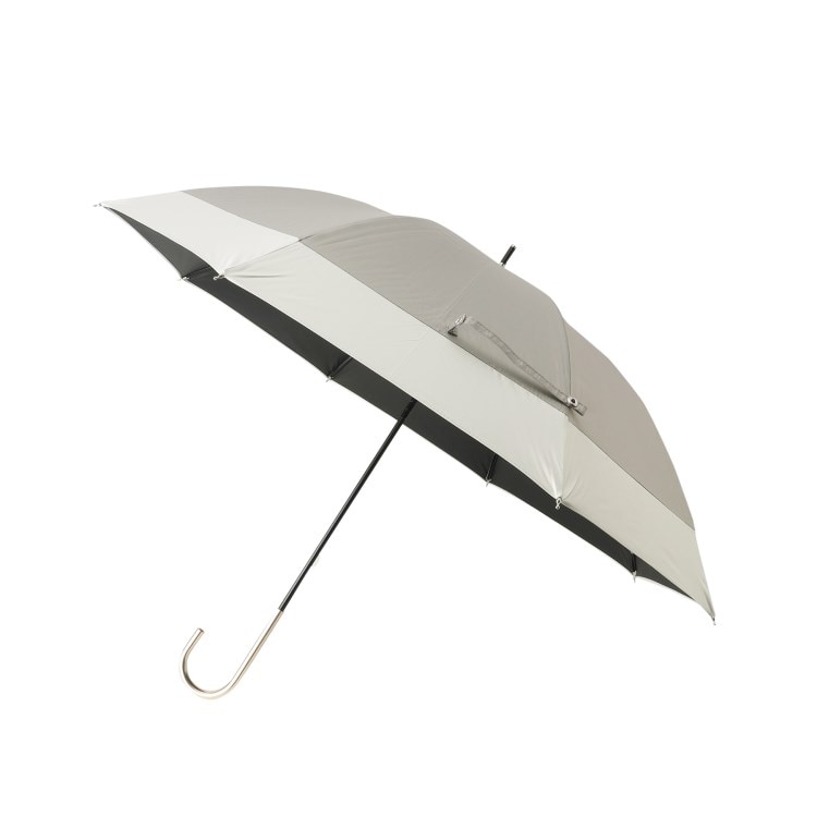 シューラルー(SHOO・LA・RUE)の【長傘/晴雨兼用/because】遮光バイカラーパラソル 長傘