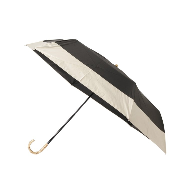 シューラルー(SHOO・LA・RUE)の【折りたたみ傘/晴雨兼用/because】バンブーバイカラー 折りたたみ傘