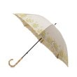 シューラルー(SHOO・LA・RUE)の【日傘/晴雨兼用】【because】ミモザ刺繍ロングアンブレラ ライトグレー(111)