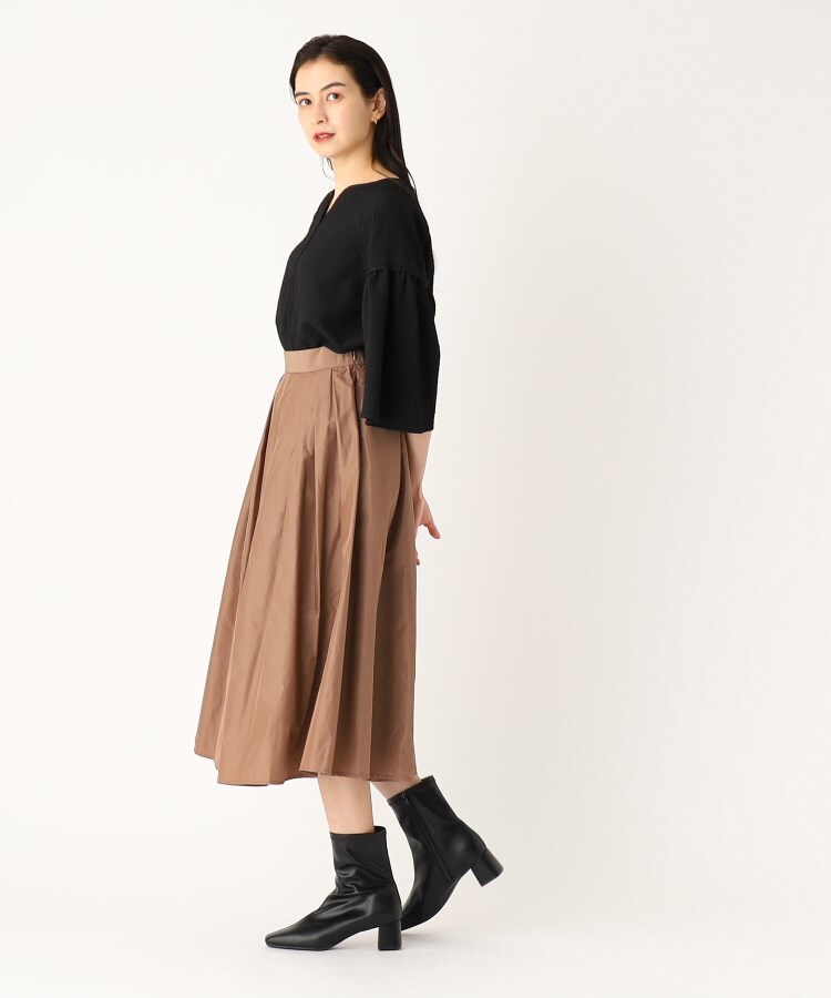 抗菌防臭加工/5cmヒール】ストレッチショートブーツ(ブーツ・ブーティ