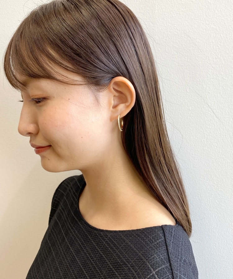ビジューフープピアス ビジューフープピアス