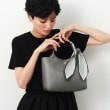 オペークドットクリップ(OPAQUE.CLIP)の【2WAY】千鳥柄スカーフ付き合皮ミドルトートバッグ9