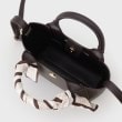 オペークドットクリップ(OPAQUE.CLIP)の長さ調整可能！千鳥柄スカーフ付き合皮ミニショルダーバッグ5