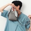 オペークドットクリップ(OPAQUE.CLIP)の長さ調整可能！千鳥柄スカーフ付き合皮ミニショルダーバッグ11