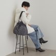 オペークドットクリップ(OPAQUE.CLIP)の【軽量／A4収納可能】レオパード柄ドローストリングショルダーバッグ9