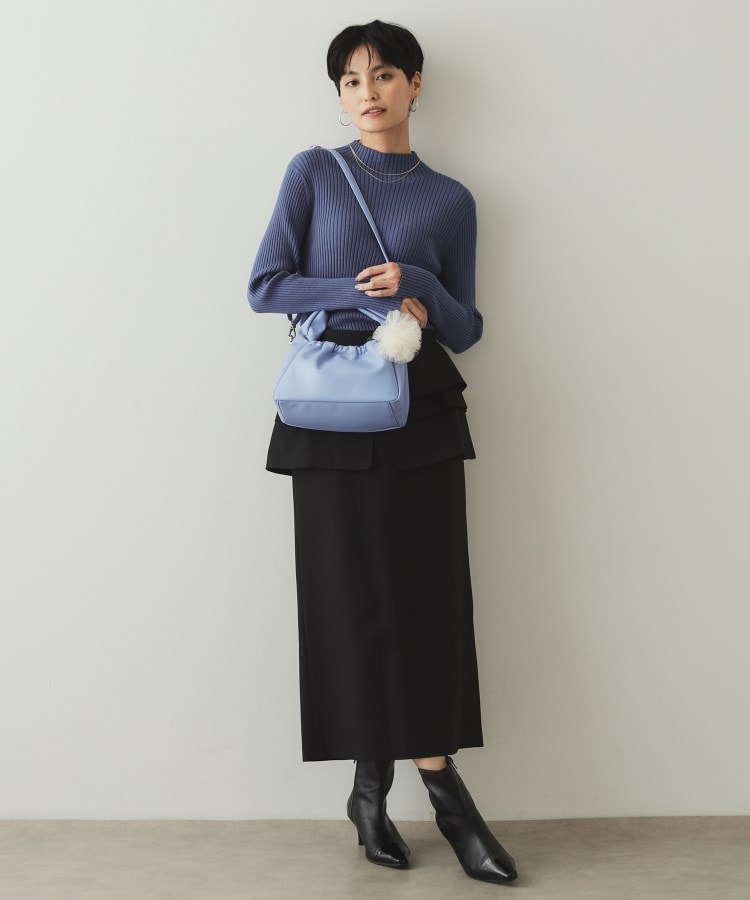 2WAY】チュールチャーム付きミニショルダーバッグ(ショルダー 2WAY】チュールチャーム付きミニショルダーバッグ(ショルダー