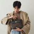 オペークドットクリップ(OPAQUE.CLIP)の【2WAY】ボアトリミングスクエアデザインバッグ4