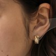 オペークドットクリップ(OPAQUE.CLIP)のビジュー×メタル ワンタッチピアス4