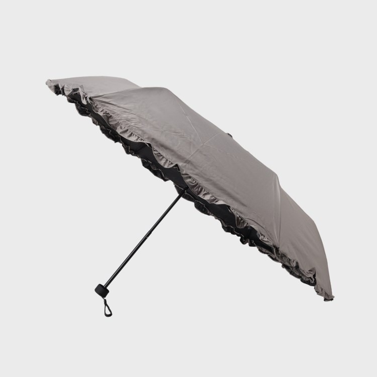 オペークドットクリップ(OPAQUE.CLIP)の【晴雨兼用】フリル折り畳み傘 折りたたみ傘