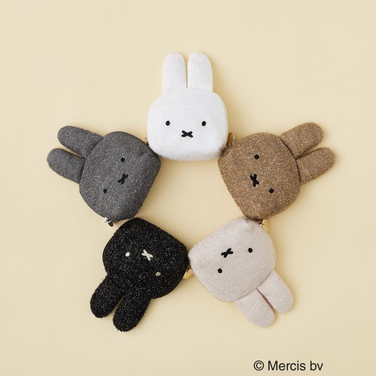 オペークドットクリップ(OPAQUE.CLIP)の◆【miffyコラボ】フェイス型キラキラポーチ ポーチ