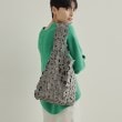 オペークドットクリップ(OPAQUE.CLIP)のフラワーレーストートバッグ グレー(012)