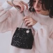 オペークドットクリップ(OPAQUE.CLIP)の【6色展開】シャイニー素材巾着ミニショルダーバッグ4
