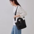オペークドットクリップ(OPAQUE.CLIP)の【2WAY】シュリンク合皮コンビミドルショルダーバッグ3