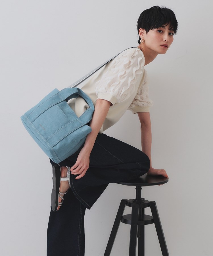 2WAY/多ポケット】3層セパレートミドルトートバッグ(トート 2WAY/多ポケット】3層セパレートミドルトートバッグ(トート