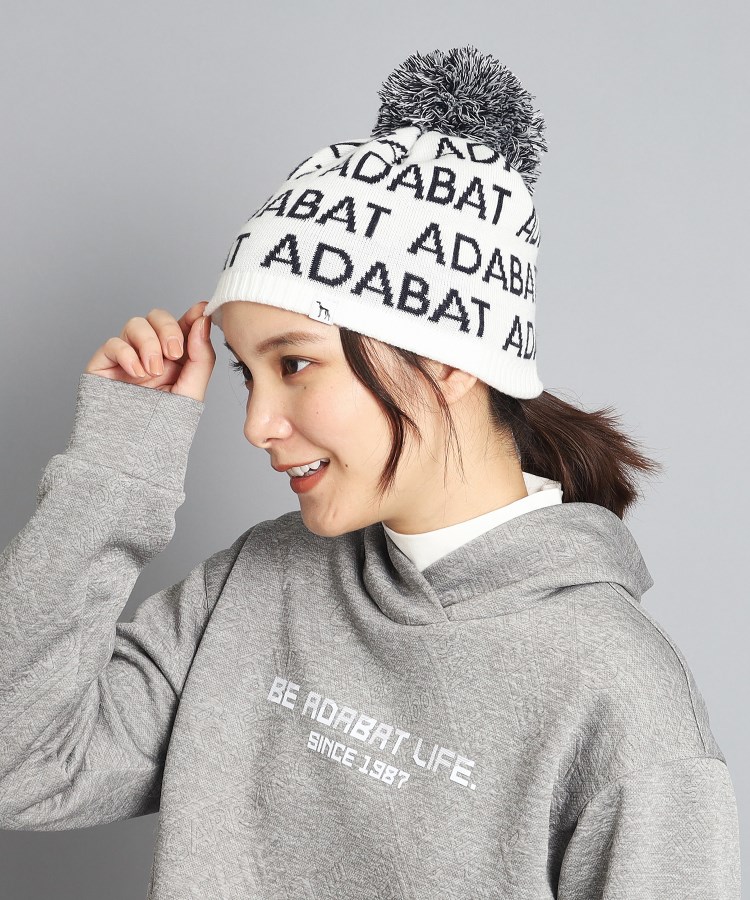 アダバット(レディース)(adabat(Ladies))のぼんぼん付きニット帽 サンバイザー セットアイテム18