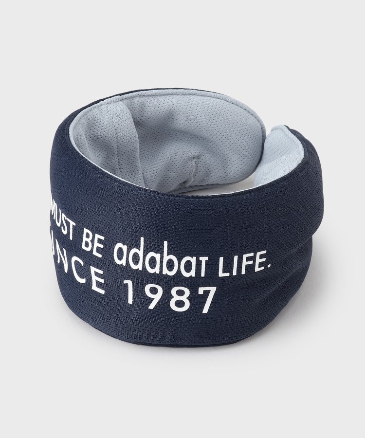 アダバット(レディース)(adabat(Ladies))のロゴデザイン ネッククーラー ネイビー(094)