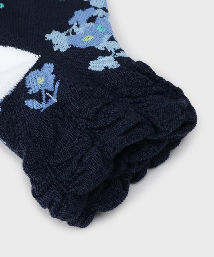 アダバット(レディース)(adabat(Ladies))のフラワーフレンチショートソックス3