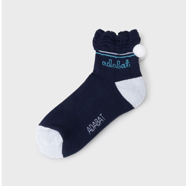 アダバット(レディース)(adabat(Ladies))のフレンチボンボンショートソックス ソックス
