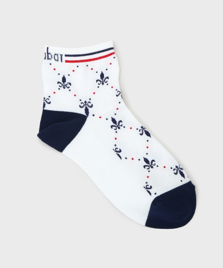 アダバット(レディース)(adabat(Ladies))の【新レーベル ADABAT NAVY】フルールドリスショートソックス2