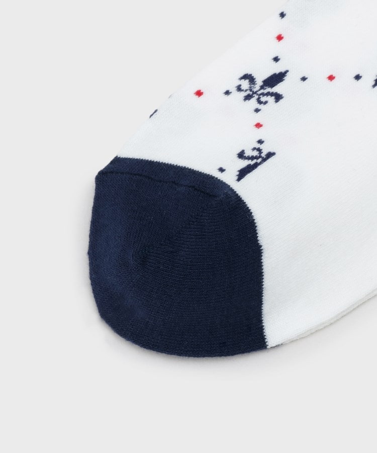 アダバット(レディース)(adabat(Ladies))の【新レーベル ADABAT NAVY】フルールドリスショートソックス4