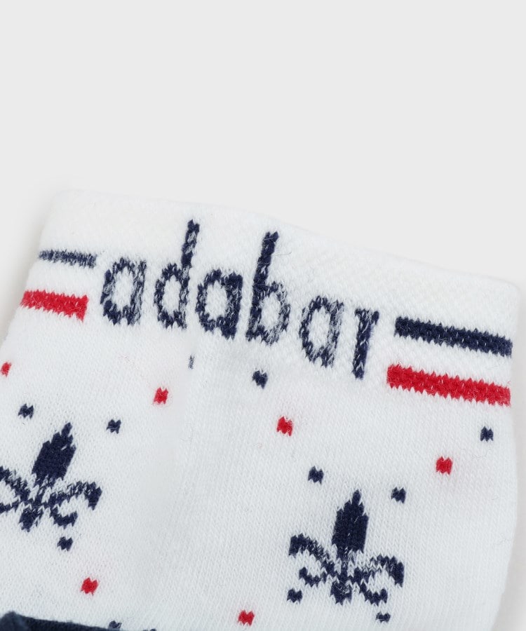 アダバット(レディース)(adabat(Ladies))の【新レーベル ADABAT NAVY】フルールドリスショートソックス5