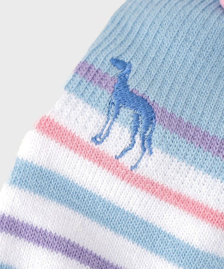 アダバット(レディース)(adabat(Ladies))の5本指ボーダーベリーショートソックス6