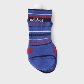 アダバット(レディース)(adabat(Ladies))の【新レーベル ADABAT NAVY】ボンボンベリーショート3Dソックス