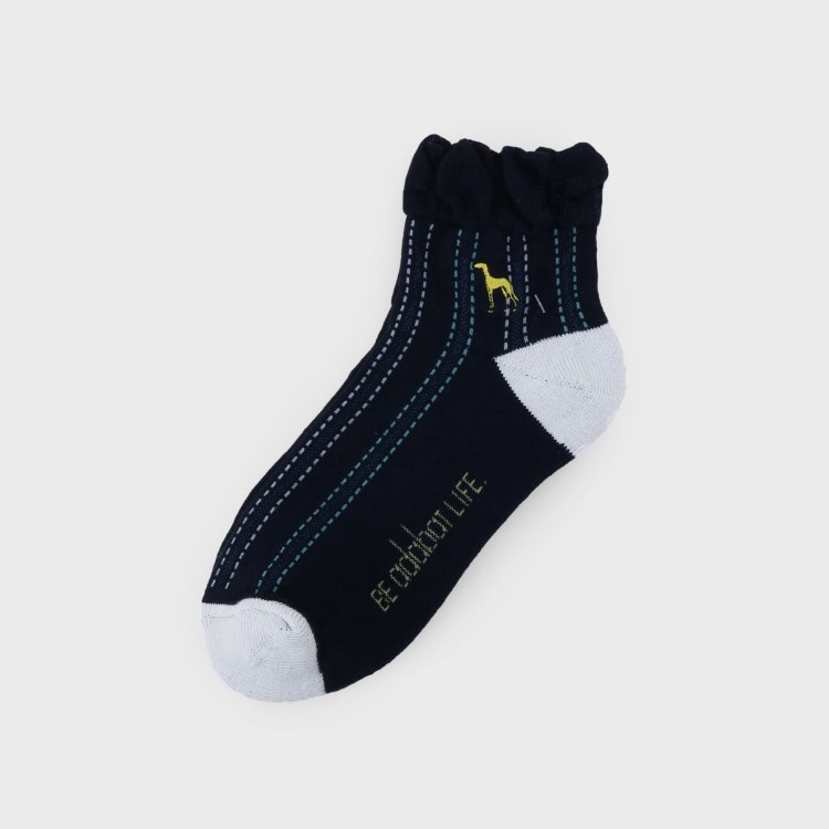 アダバット(レディース)(adabat(Ladies))のフレンチストライプショートソックス ソックス