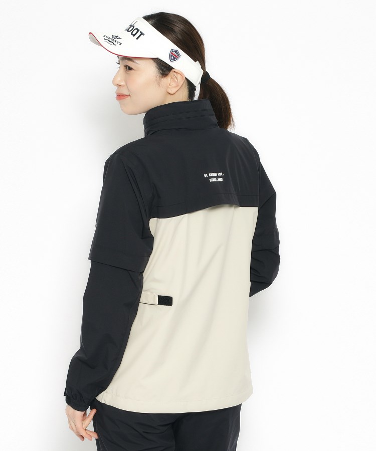 アダバット(レディース)(adabat(Ladies))の撥水加工 バイカラーレインブルゾン2